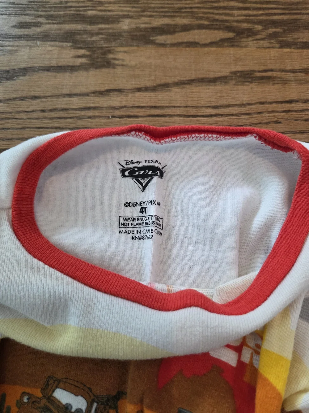 Disney Cars - Lightning McQueen Pajama Set - 2pc Sleepwear - Size 4T